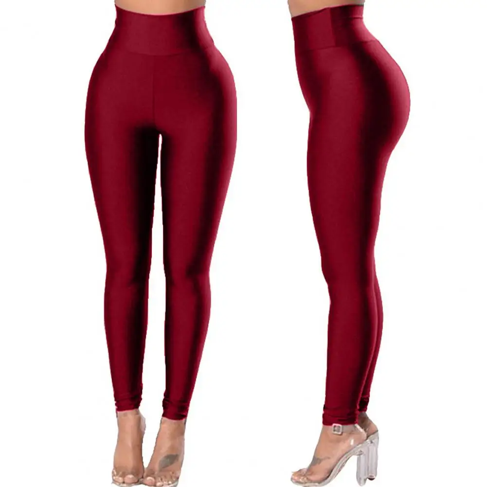 Top Trends: Women Pants Solid Color Hip Lift Skinny High Stretch Trousers Autumn Slim Fit Seamless Running Fitness Ankle Length Leggings Shoppable Styles