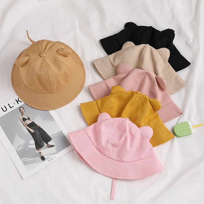 Top Trends: Cartoon Cat Ear Bucket Hat For Women Girl Summer Frog Panama Hat With Ears Children Bob Cotton Animal Hip Hop Caps Fisherman Hat Shoppable Styles