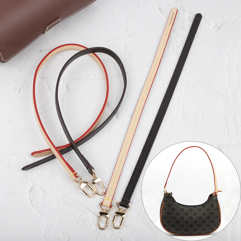 Top Trends: 38 / 55 / 59CM Detachable Cowhide Bag Handle Replacement Bag Strap Genuine Leather Shoulder Strap Bag Accessories Fashion Strap Shoppable Styles