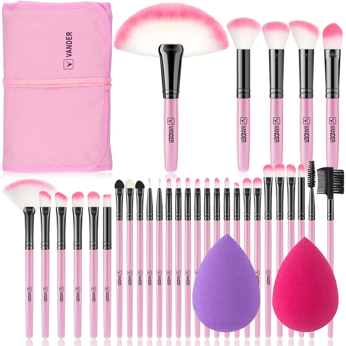 Top Trends: 10-32PCS Makeup Brush Set Soft Fluffy Powder Foundation Contour Blush Concealer Eye Shadow Blending Makeup Kit Women Beauty Tool Shoppable Styles