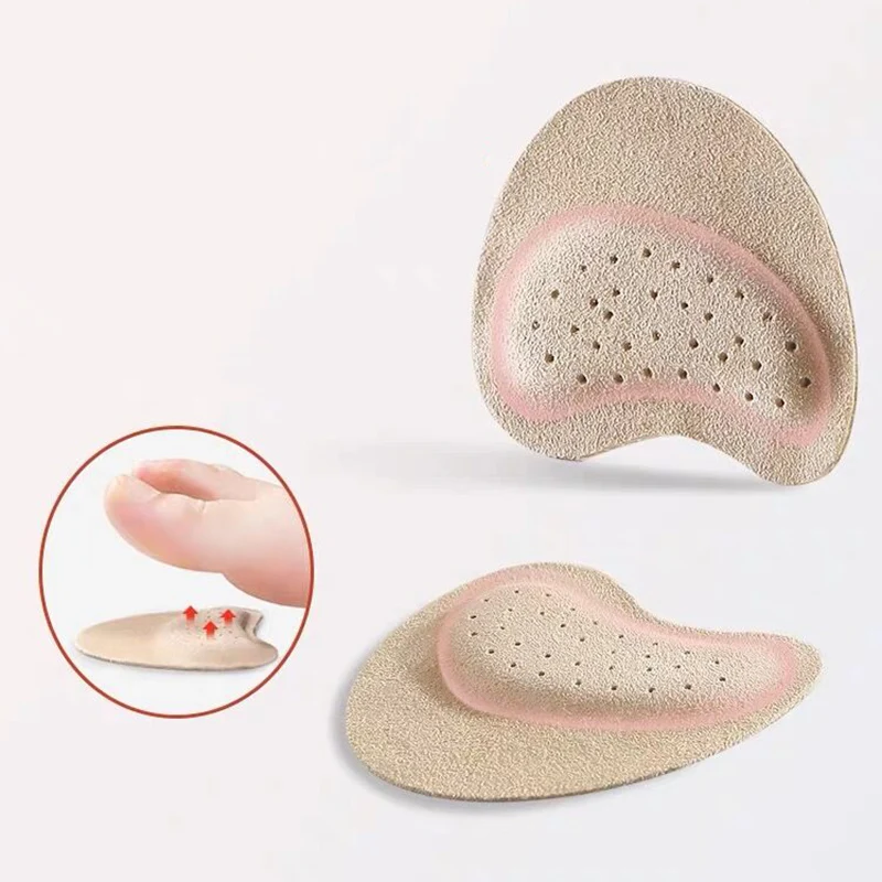 Top Trends: 2pcs Leather Forefoot Pads For Women High Heels Anti-slip Foot Care Shoe Pads Stickers Pain Relief Insert Insoles Toe Cushions Shoppable Styles - Image 5