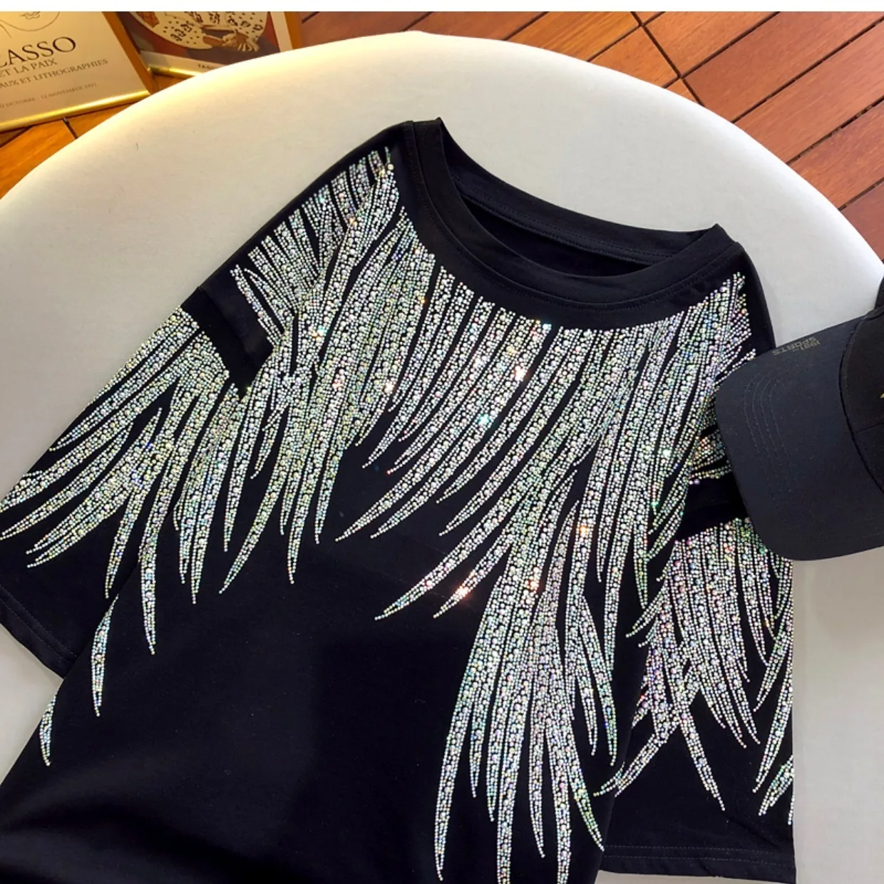 Top Trends: XL-4XL Large Size 150KG Rhinestone Graphic T Shirt For Women Men Summer Hip Hop Streetwear Loose Brand T-shirt Tees Y2K Tops Shoppable Styles - Image 2