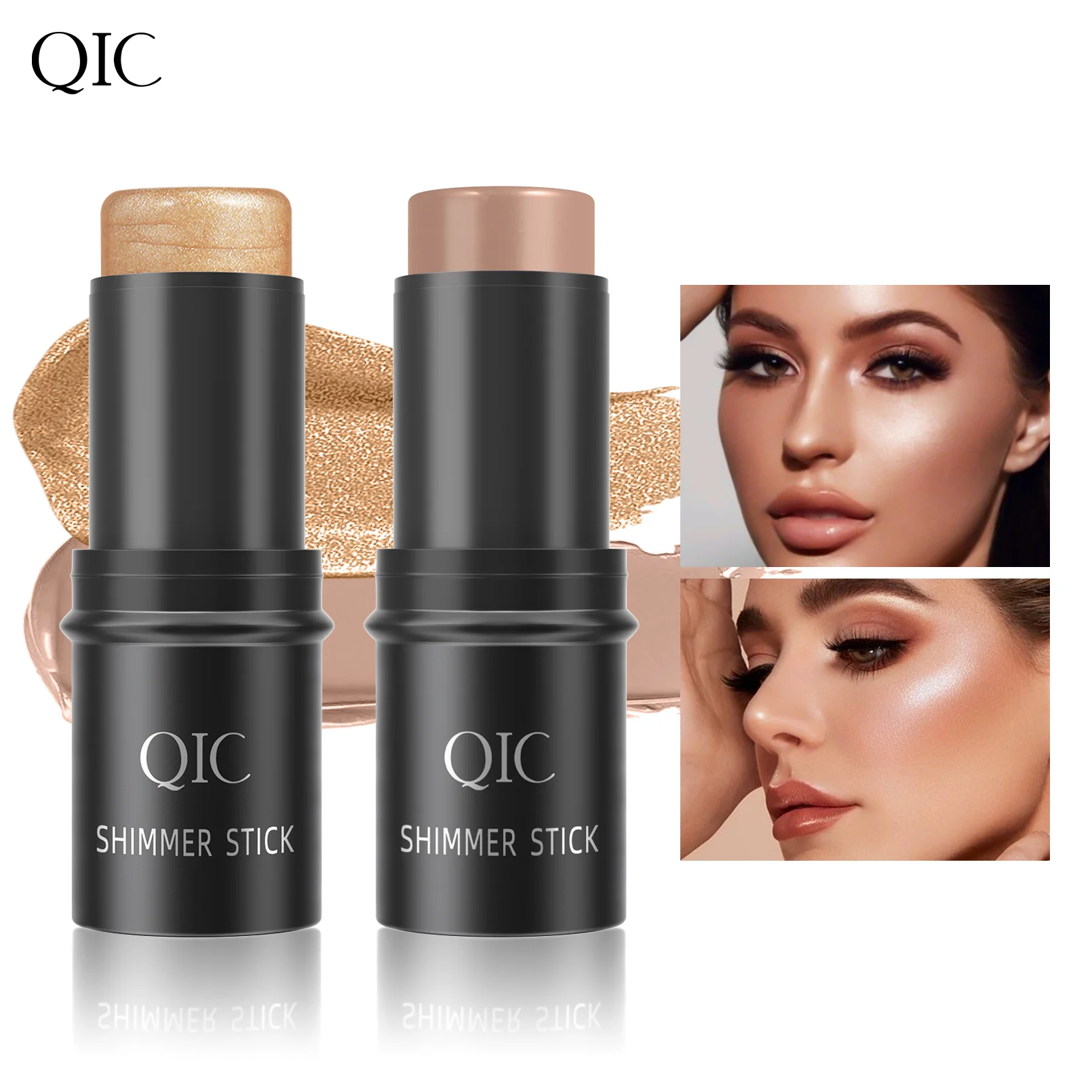 Top Trends: Glitter Highlighter Bronzer Contour Stick For Face Blush Shimmer Powder Creamy Makeup Cosmetics Shoppable Styles