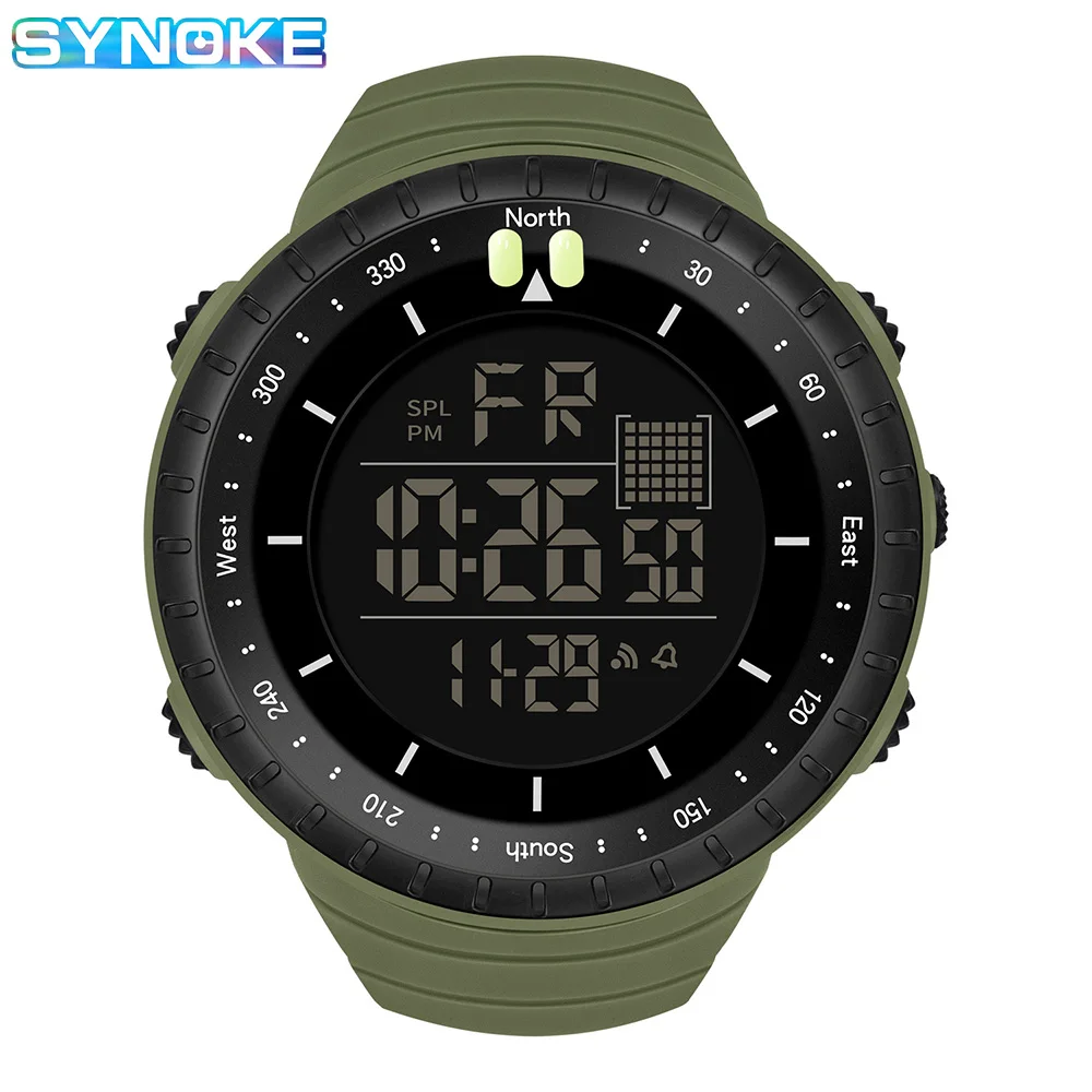 Top Trends: SYNOKE Digital Watch Men Sport Watches Electronic LED Male Wrist Watch For Men Clock 50M Waterproof Wristwatch Outdoor Hours Shoppable Styles