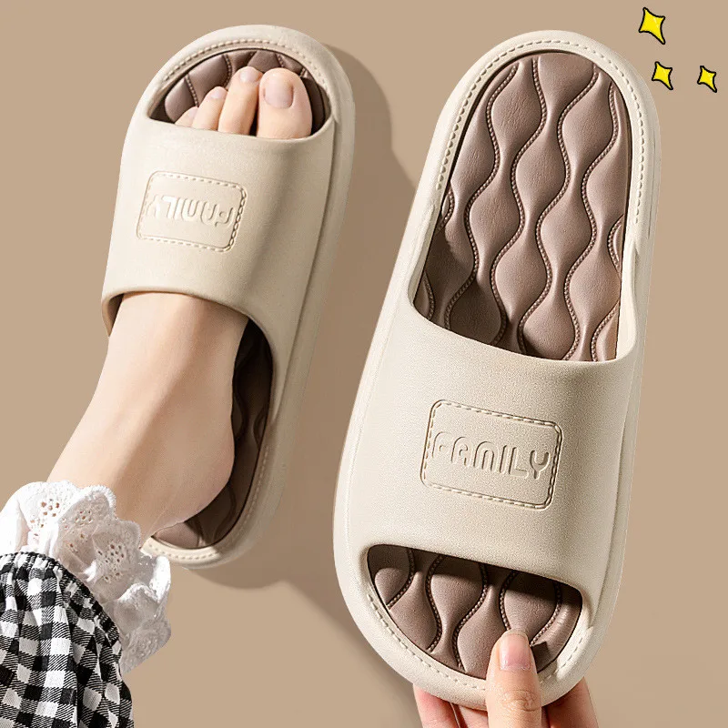 Top Trends: New Fashion Women Men Slippers Indoor Outdoor Flip Flops Summer Beach Sandals Soft Non-Slip Bathroom Flats Couples Home Shoes Shoppable Styles