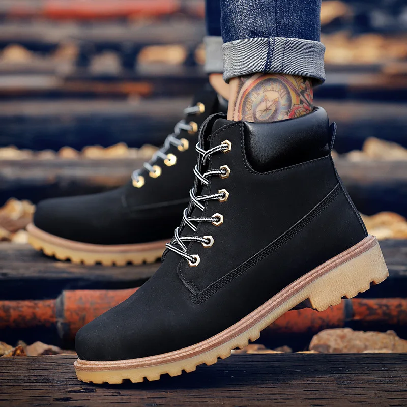 Top Trends: 2023 Men Boots New Riding Shoes Men's Casual High Top Snow Boots Fashion Western Boots High Quality Shoes Zapatillas De Hombre Shoppable Styles