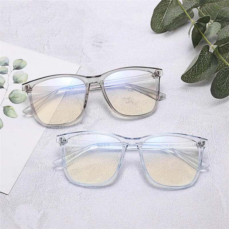 Top Trends: Big Frame Square Finished Myopia Glasses TR90 Blue Light Blocking Short-sight Eyewear Prescription 0 -0.5 -0.75 -1.0 To -6.0 Shoppable Styles - Image 6