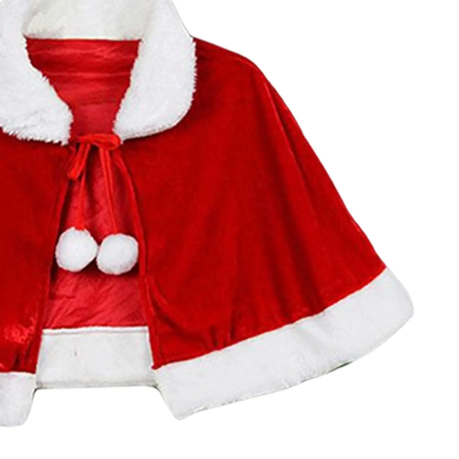 Top Trends: New Year Winter Red Velvet Cape Cloak Christmas Women Girl Shawl Party Costumes Dress Decoration Santa Claus Costume Fashion Shoppable Styles - Image 6