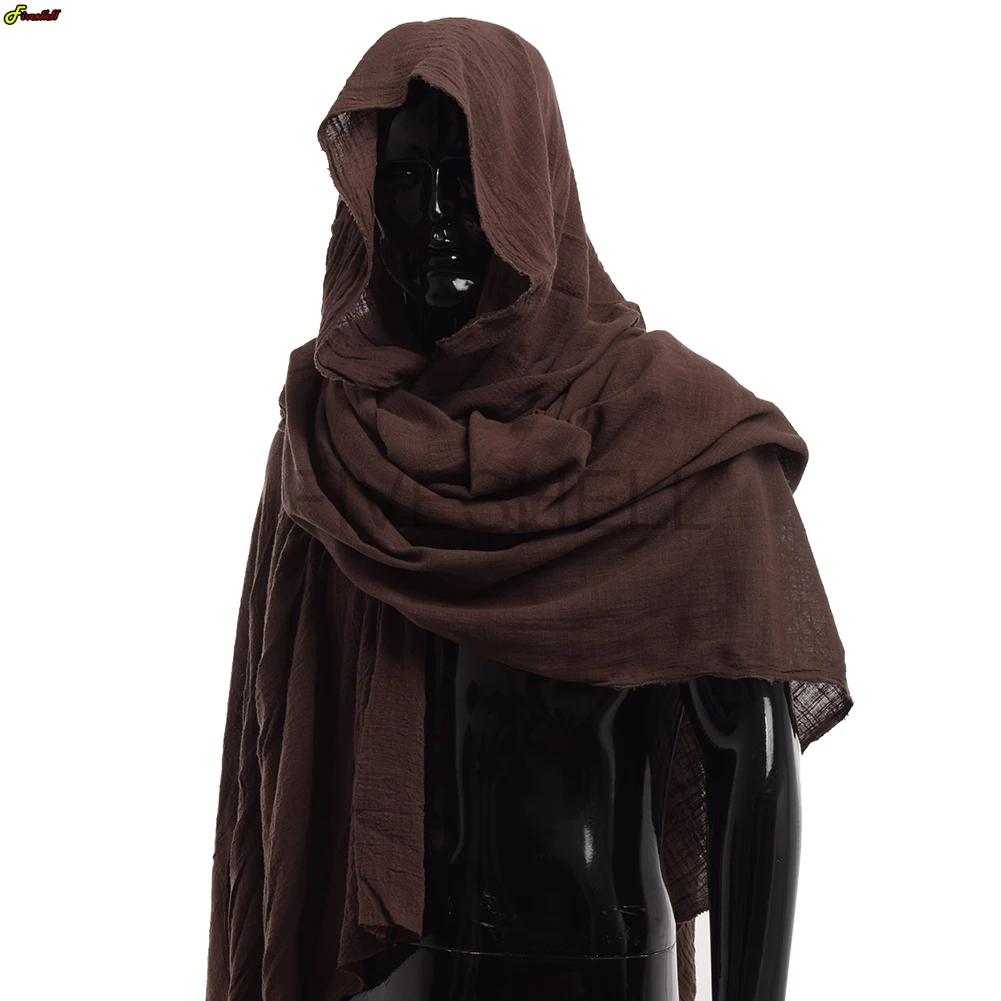 Top Trends: Cosplay Men's Medieval Pirate Retro Hood Scarf Black Green Red Wrap Cloak Renaissance Halloween Masquerade Costume Shoulder Cowl Shoppable Styles