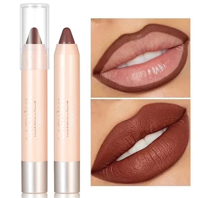 Top Trends: Matte Nude Brown Lipliner Pen Waterproof Lasting Non-stick Cup Plumping Natural Contouring Lipstick Pencil Lips Makeup Cosmetics Shoppable Styles