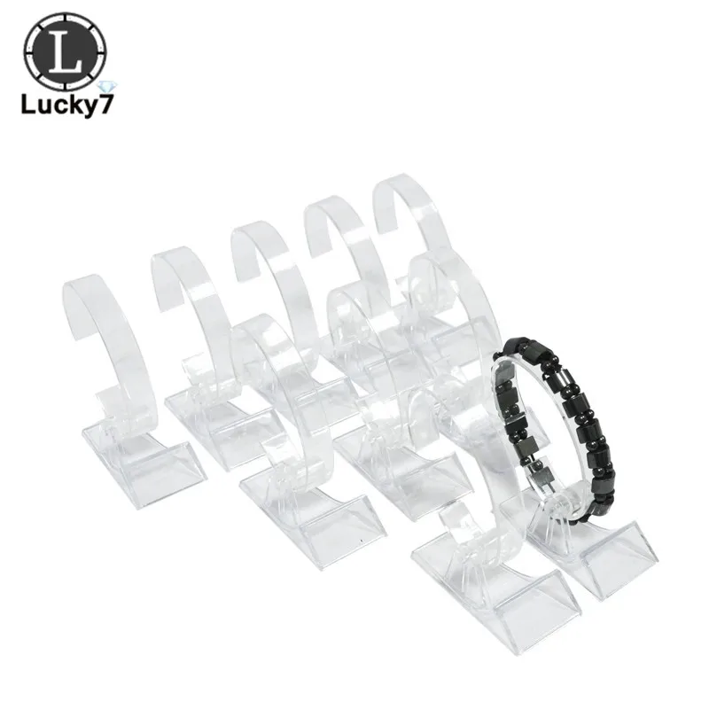 Top Trends: Wholesale 10pcs / Lot Acrylic Watch Display Rack Clear Rotating Bracelet Bangle Chain Organizer Storage Holder Watch Stand Shoppable Styles - Image 6