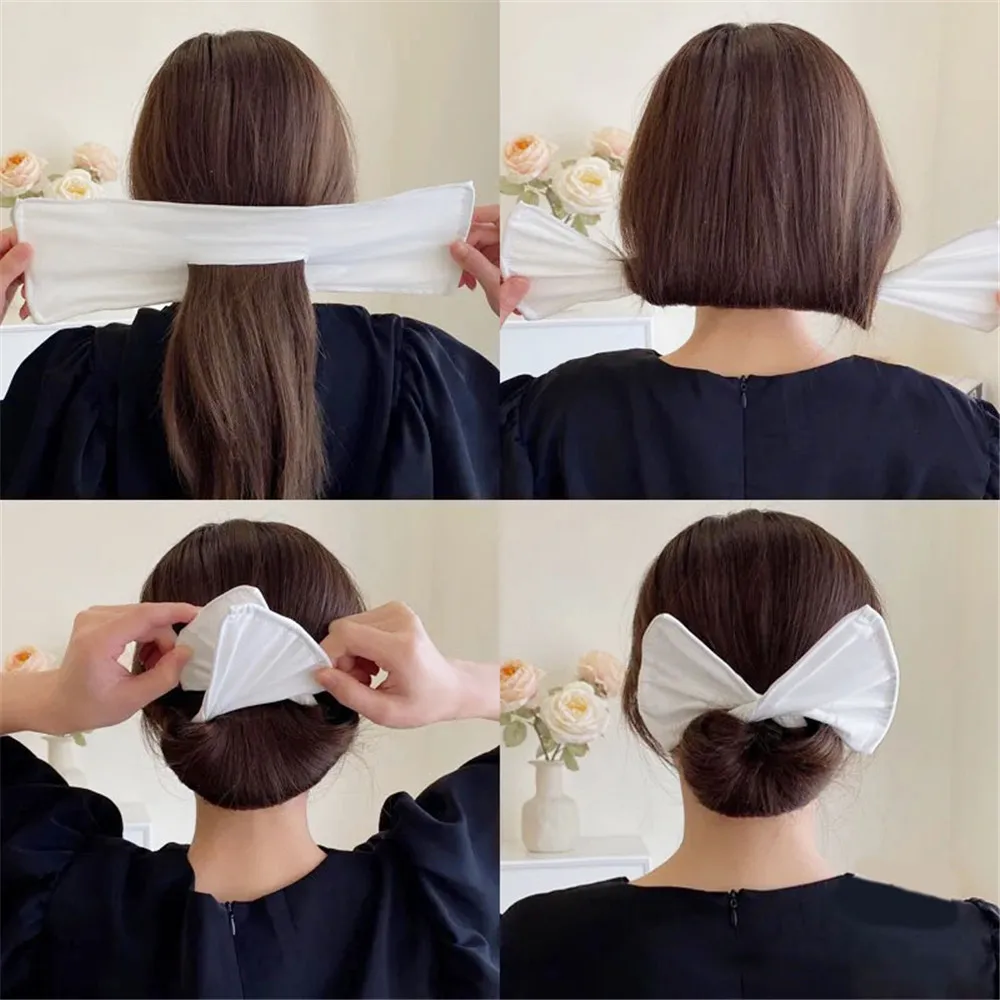 Top Trends: Fashion Iron Twisted Wire Bow Tie Hair Solid Magic Hairpin Lazy Curler Tools For Women Girl Accessories Headwear Shoppable Styles - Image 2