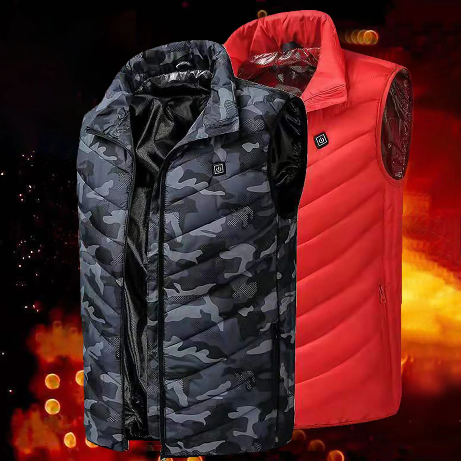 Top Trends: Vest Men Women Sportswear Usb Electric Heated Jacket Heating Vest Thermal Clothing Hunting Vest Winter Heating Jacket Waistcoat Shoppable Styles