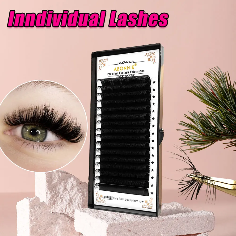 Top Trends: Abonnie 16 Rows Classic Lash Extension 005-015mm C D 8-18mm Individual Silk Eyelash Extension Eye Beauty Cilios Shoppable Styles