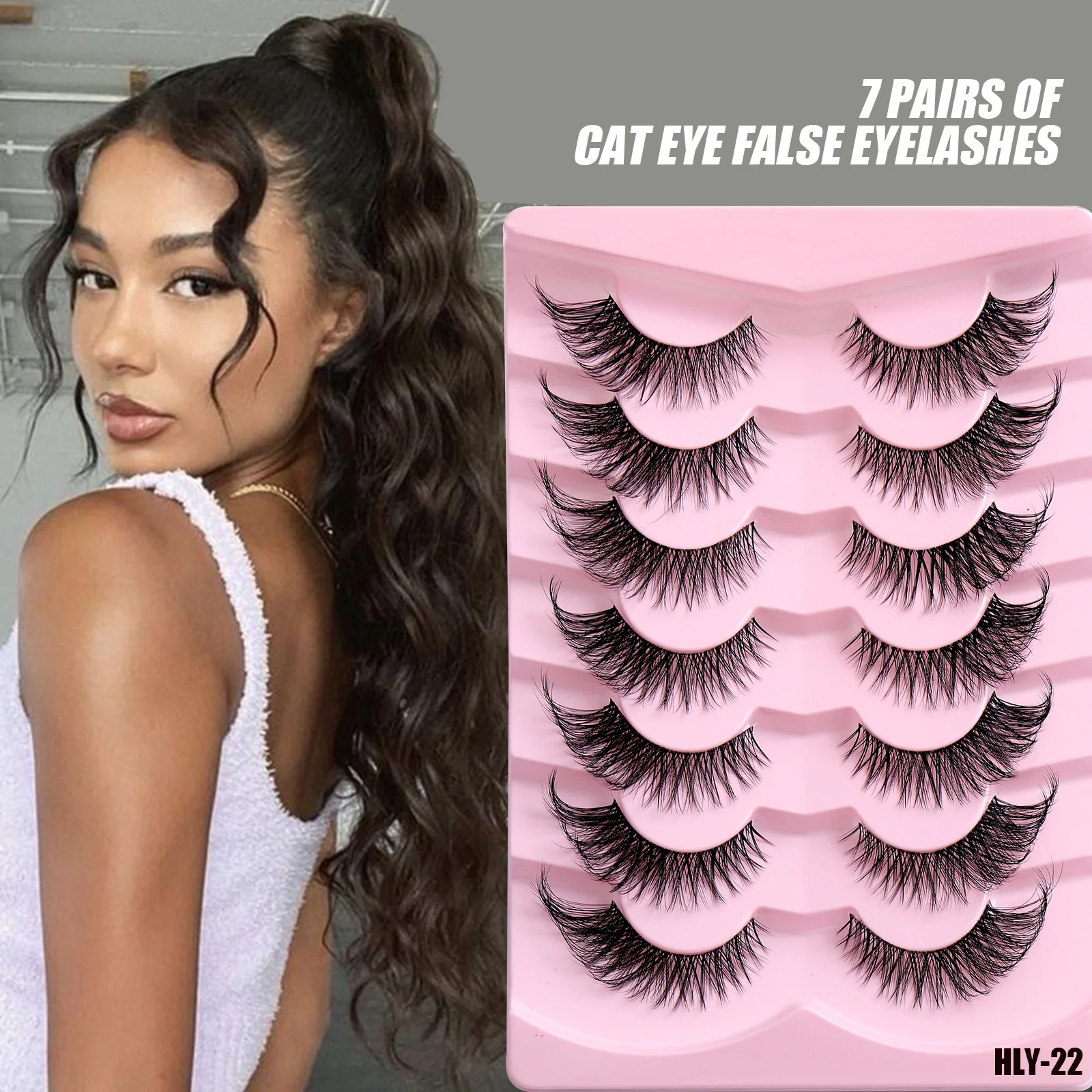 Top Trends: Fox Eye Eyelashes Cat Eye Lashes Winged End Eye Elongated Eyelashes Fluffy Soft Natural Long Faux Mink Fake Lashes Faux Cils Shoppable Styles