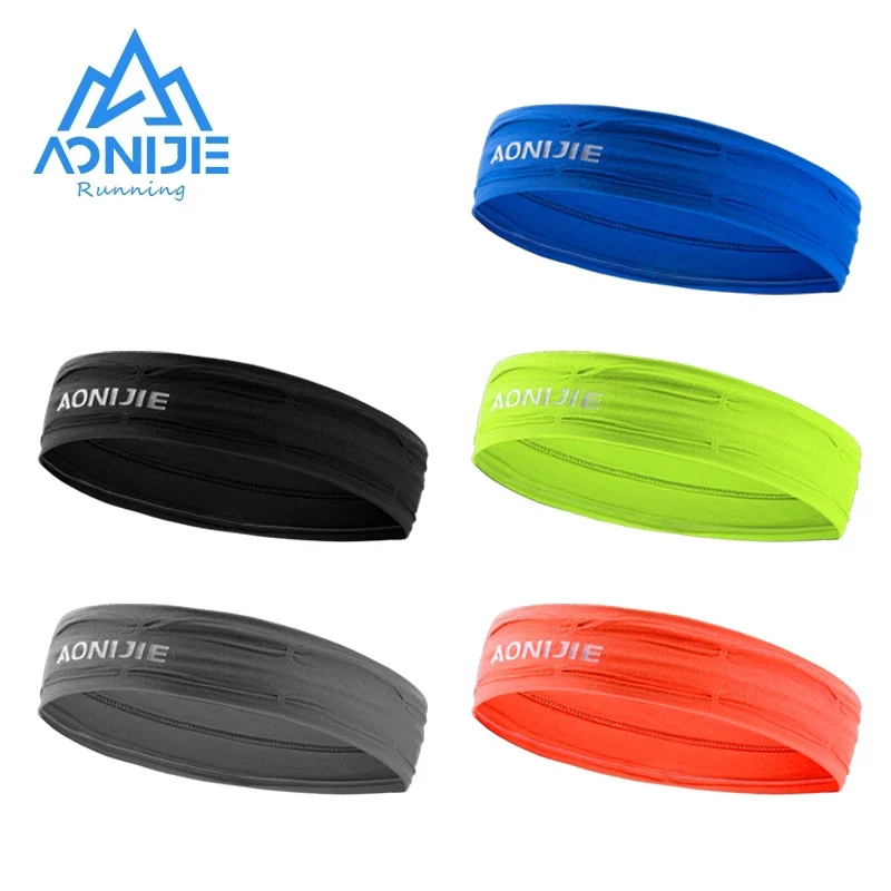 Top Trends: AONIJIE Outdoor Sports Headband Fitness Hair Bands Man Woman Hair Wrap Brace Elastic Cycling Yoga Running Exercising Sweatband Shoppable Styles