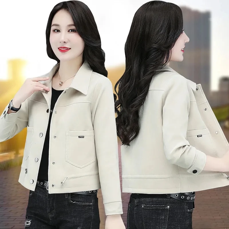 Top Trends: Autumn New Fashion Short Windbreaker Coat Women Casual Single-Breasted Bomber Jacket Female Outwear Slim Baseball Clothes H2288 Shoppable Styles