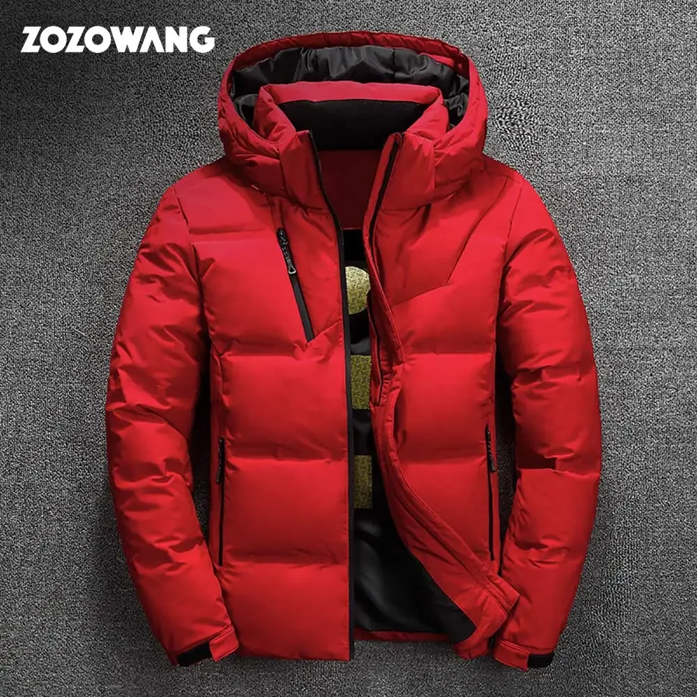 Top Trends: ZOZOWANG High Quality White Duck Thick Down Jacket Men Coat Snow Parkas Male Warm Hooded Clothing Winter Down Jacket Outerwear Shoppable Styles