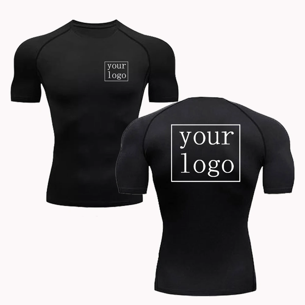 Top Trends: Custom Compression T Shirt Your Design Logo Tops Men Women Print Original Design Tshirts Jogging Workout Gym Quick Dry Tshirt Shoppable Styles