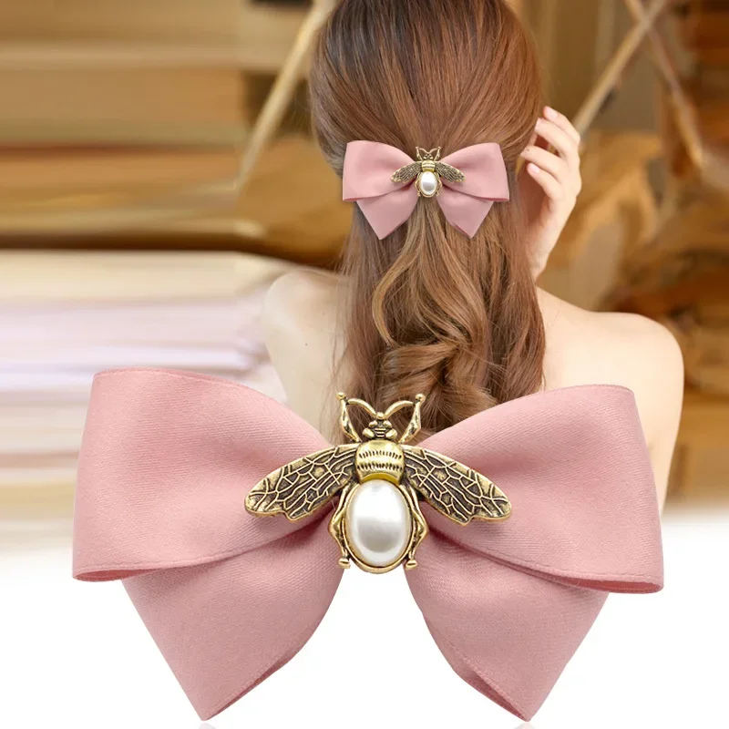 Top Trends: I-Remiel Korean Fashion Headdress Pin Top Spring Clip Floral Hairpin Clips Adult Hairband Small Bee Hair Accessories For Women Shoppable Styles