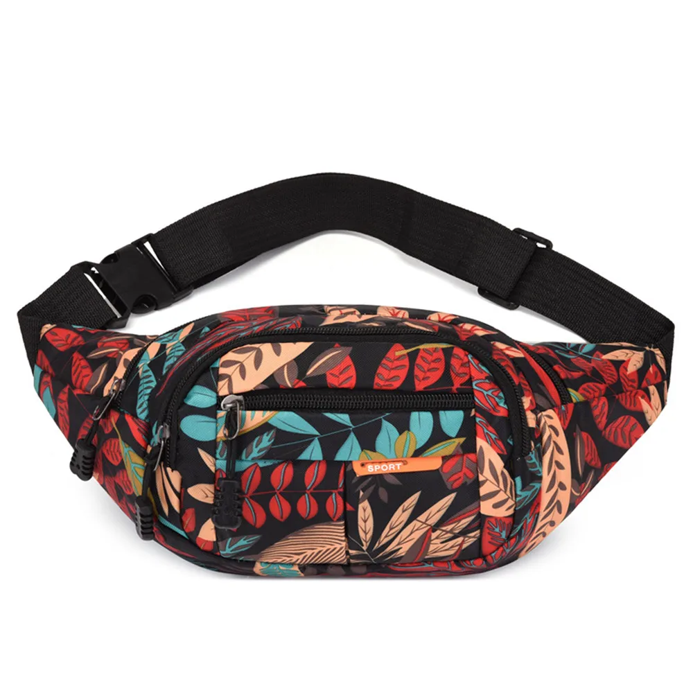 Top Trends: Printed Waist Bag Women Fanny Pack Large Capacity Belt Bag Crossbody Bag Mobile Phone Bag Pouch Women Men Wallet Coin Purse Shoppable Styles - Image 3