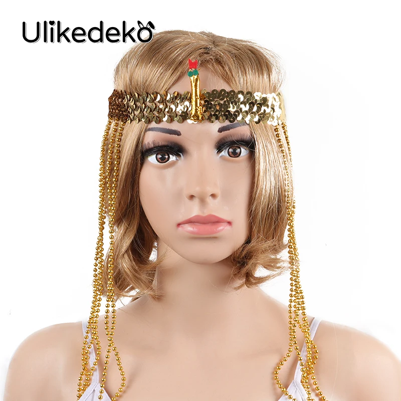 Top Trends: Snake Shaped Headpiece Cleopatra Headdress Egypt Queen Hair Accessories Sexy Belly Dance Headband Halloween Cosplay Party Props Shoppable Styles - Image 6