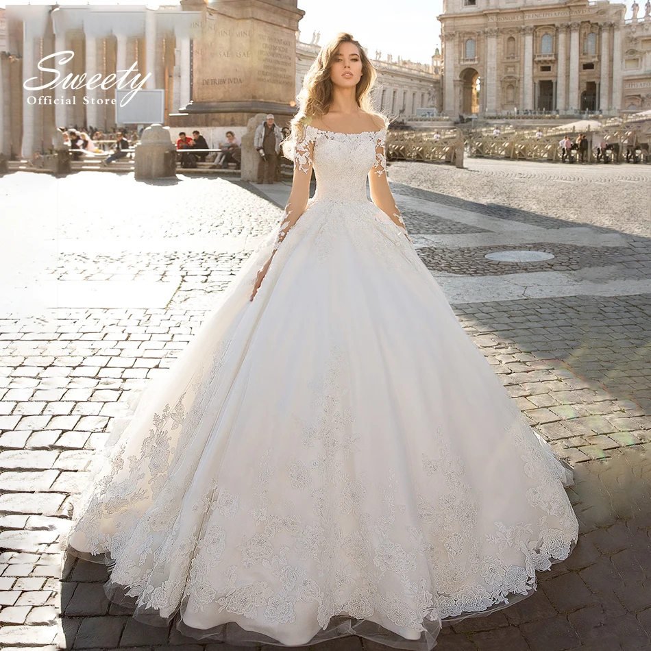 Top Trends: Luxury Elegant Wedding Dress Silky Organza With Princess Ball Gown Boat Neck Sleeveless Bride Gowns Backzipper Backless Applique Shoppable Styles