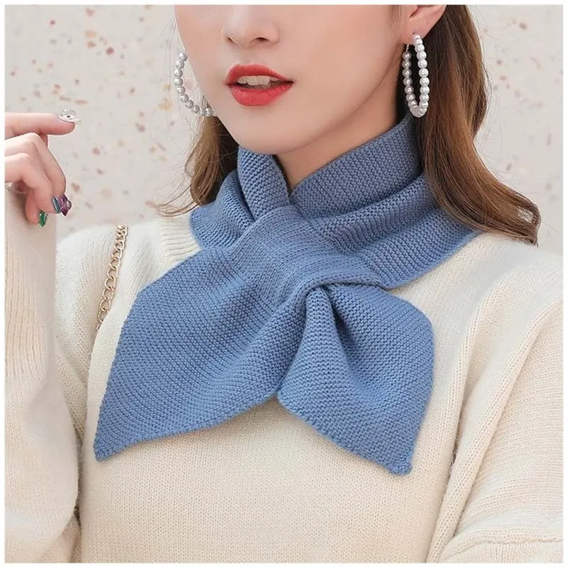 Top Trends: Women Casual Cross Keep Warm Straps Shawl Ladies Autumn Winter Scarf Soft Neck Girls Knitted Sweater Scarve Shoppable Styles