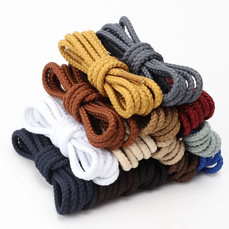 Top Trends: 1Pair Bold Round Shoelaces Quality Durable Polyester Sneakers Shoe Laces Boots Laces For Shoes 80 / 100 / 120 / 140 / 160cm Shoestrings Shoppable Styles