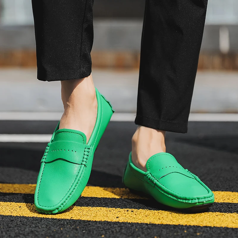 Top Trends: Mens Loafers Shoes Luxury Brand Fashion Man Shoes Casual Spring Summer Leather Wedding Party Driving Shoes Men Sneakers Flats Shoppable Styles