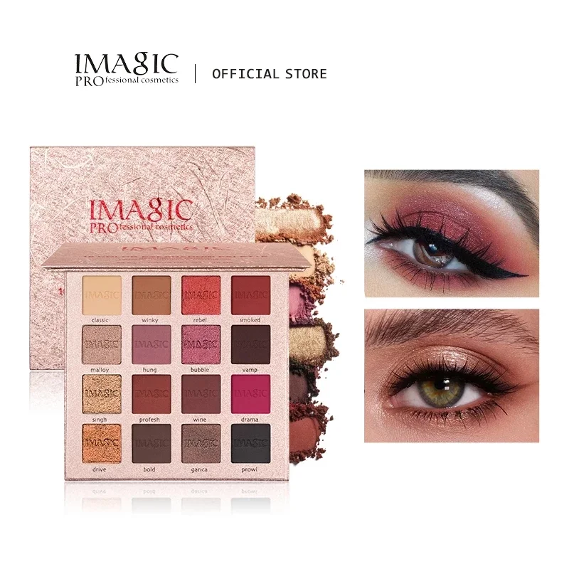 Top Trends: IMAGIC New Arrival Charming Eyeshadow 16 Color Makeup Palette Matte Shimmer Pigmented Eye Shadow Powder Shoppable Styles