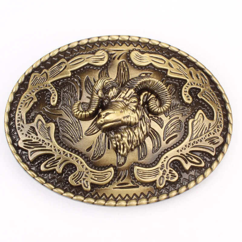 Top Trends: Sheep Head Pattern Belt Buckle For 3.8cm 4cm Belt DIY Components Homemade Handmade Waistband Shoppable Styles