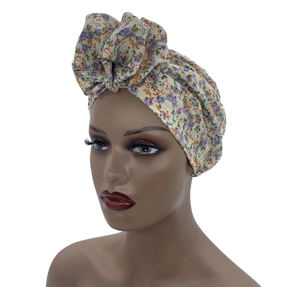 Top Trends: New Floral Printed Bohemian Women Turban Cap Ladies Headwrap Beanies Muslim Headscarf Bonnet Female Head Wraps Turbante Mujer Shoppable Styles - Image 3