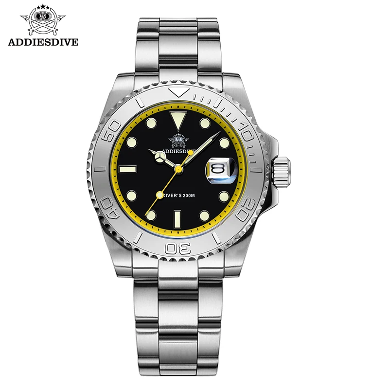 Top Trends: Addies Dive AD2040 Fashion Mens Watches 200m Waterproof BGW9 Super Luminous Montre Homme 316L Stainless Steel Quartz Watch Shoppable Styles