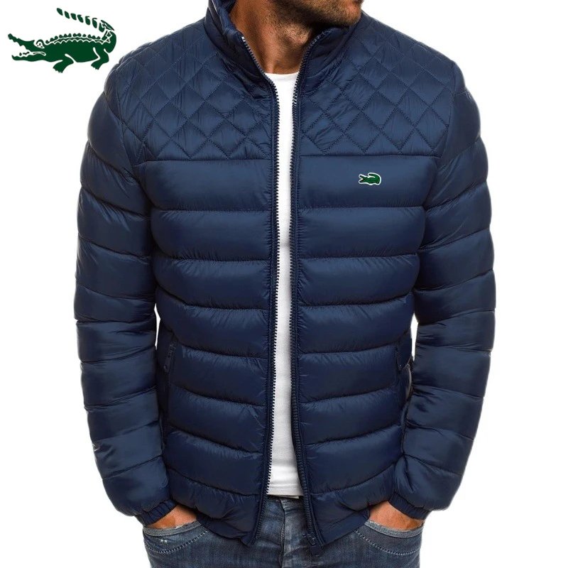 Top Trends: Cartelo Embroidered High Quality New Autumn And Winter Men&#039;s Warm Windproof Standing Collar Zippered Cotton-padded Jacket Jacket Shoppable Styles