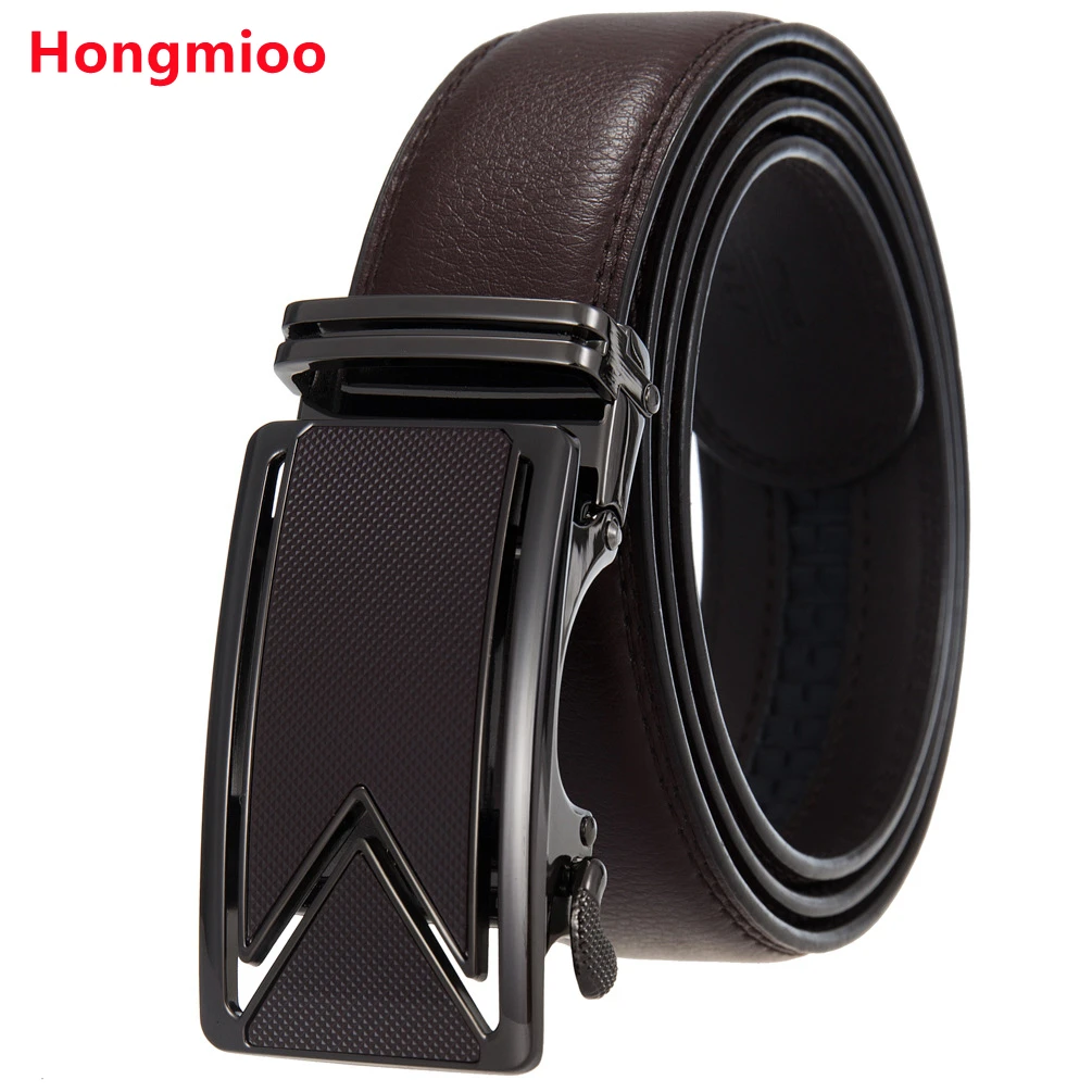 Top Trends: Genuine Leather Men Belts Designer Buckle Luxury Gift Formal Ceinture Homme Business Cowboy Waistband Trouser Ratchet Shoppable Styles