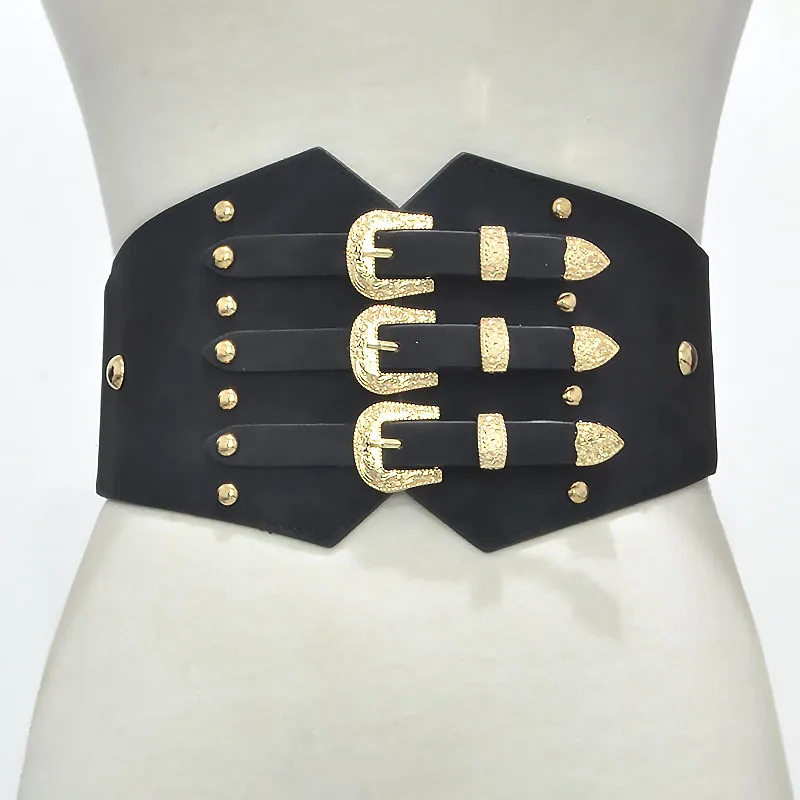 Top Trends: Women Ultra Super Wide Belt PU Elastic Corset Fashion Waist Ladies Clothing Belt Accessory Shoppable Styles