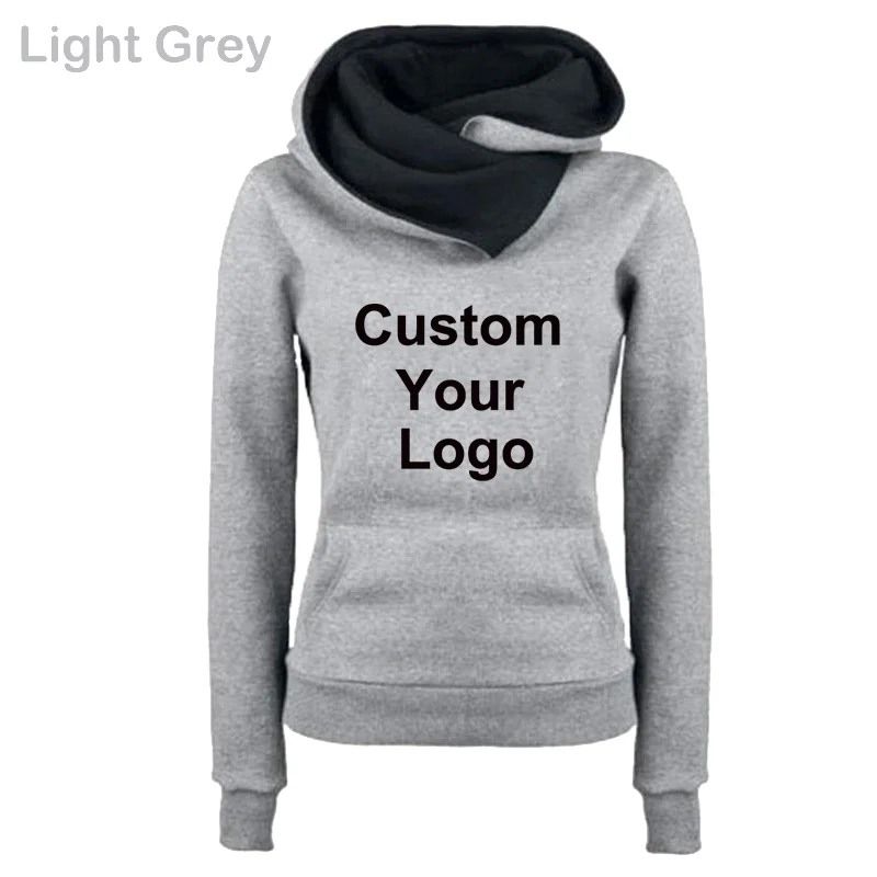 Top Trends: Custom Logo Women Hoodies Brand Spring Autumn Print Long Sleeve Hooded Sweatshirts Female Pullover Jumpers Dropshipping S-3XL Shoppable Styles - Image 3