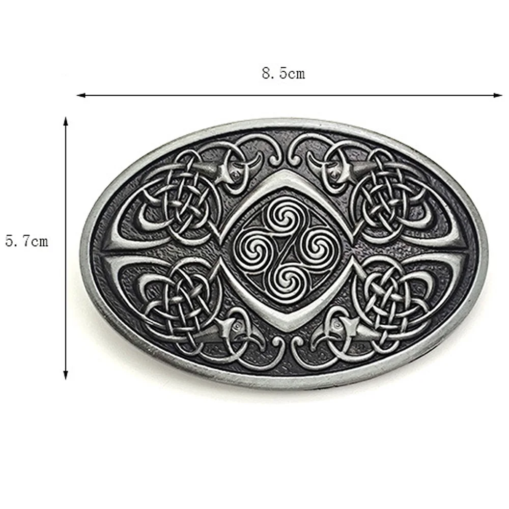 Top Trends: Cheapify Dropshipping Oval Celtic Knot Men Belt Buckle 40mm Western Cowboys Metal Hebillas Para Cinturon Mujer Shoppable Styles - Image 5