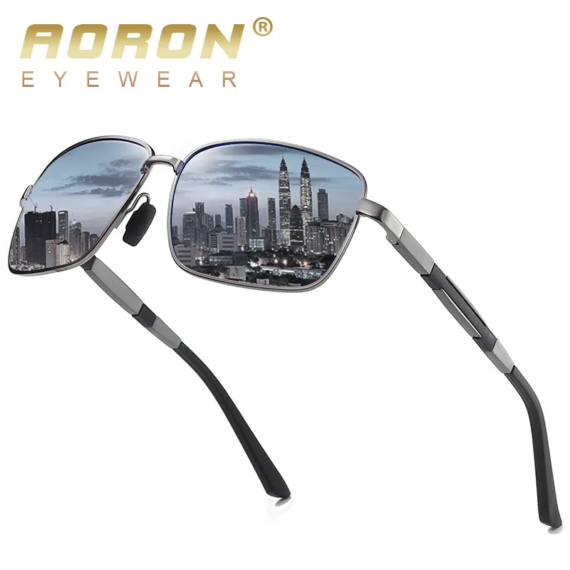 Top Trends: AORON New Mens Polarized Sunglasses Driver Driving Sun Glasses Classic Fashion Square Sunglasses High Quality UV400 Shoppable Styles