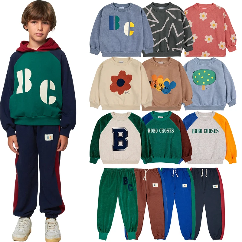 Top Trends: 2023 New Boys Sweatshirts Set Autumn Winter Girls Sweatshirts Long Sleeve Tops Kids Children's Clothing Set Shoppable Styles