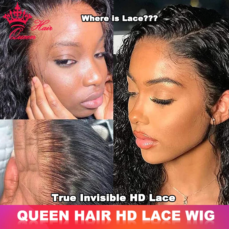 Top Trends: 100% Real HD Lace Front Wigs Deep Wave Virgin Human Raw Hair Wigs For Women Lace Frontal Wigs Curly Wave Lace Front Wig Shoppable Styles