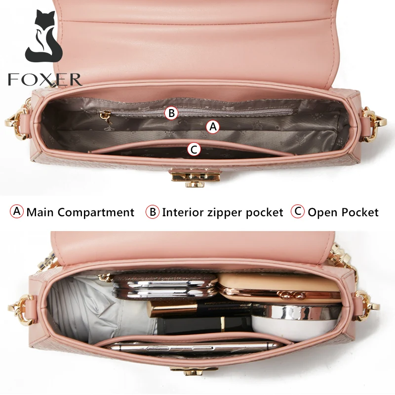 Top Trends: FOXER PU Leather Women Shoulder Crossbody Bag Retro Commuter Flap Messenger Bag For Lady Small Handbag Gift Fashion Underarm Bag Shoppable Styles - Image 3