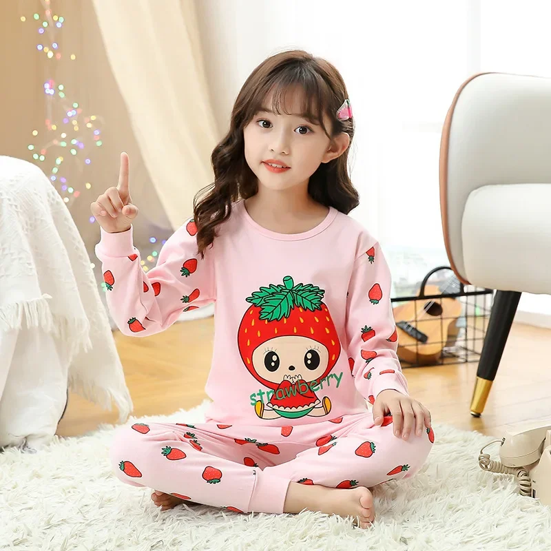 Top Trends: Autumn Cotton Boys Sleepwear Kids Pyjamas Children Baby Girls Pajamas Unicorn Cartoon Clothes Suits Nightwear Pijama Infantil Shoppable Styles - Image 4