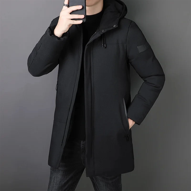 Top Trends: Men's Long Coat Large Size 7XL 8XL Winter Cotton Padded Jacket Oversize Hood Parka Outerwear Thick Warm Windbreaker Male Shoppable Styles - Image 2