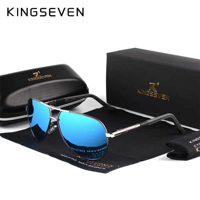 Top Trends: 7-Day Delivery KINGSEVEN Vintage Aluminum Polarized Sunglasses Brand Sun Glasses Coating Lens Driving EyewearFor Men / Wome N725 Shoppable Styles