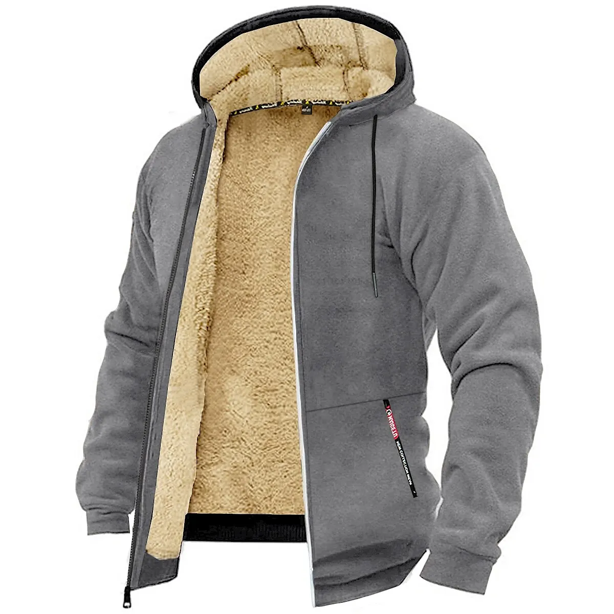 Top Trends: Men&#039;s Zip Up Hoodie Sweatshirt Sherpa Hoodie Jacket Sweat Jacket Casual Essential Winter Clothing Apparel Hoodies Sweatshirts Shoppable Styles