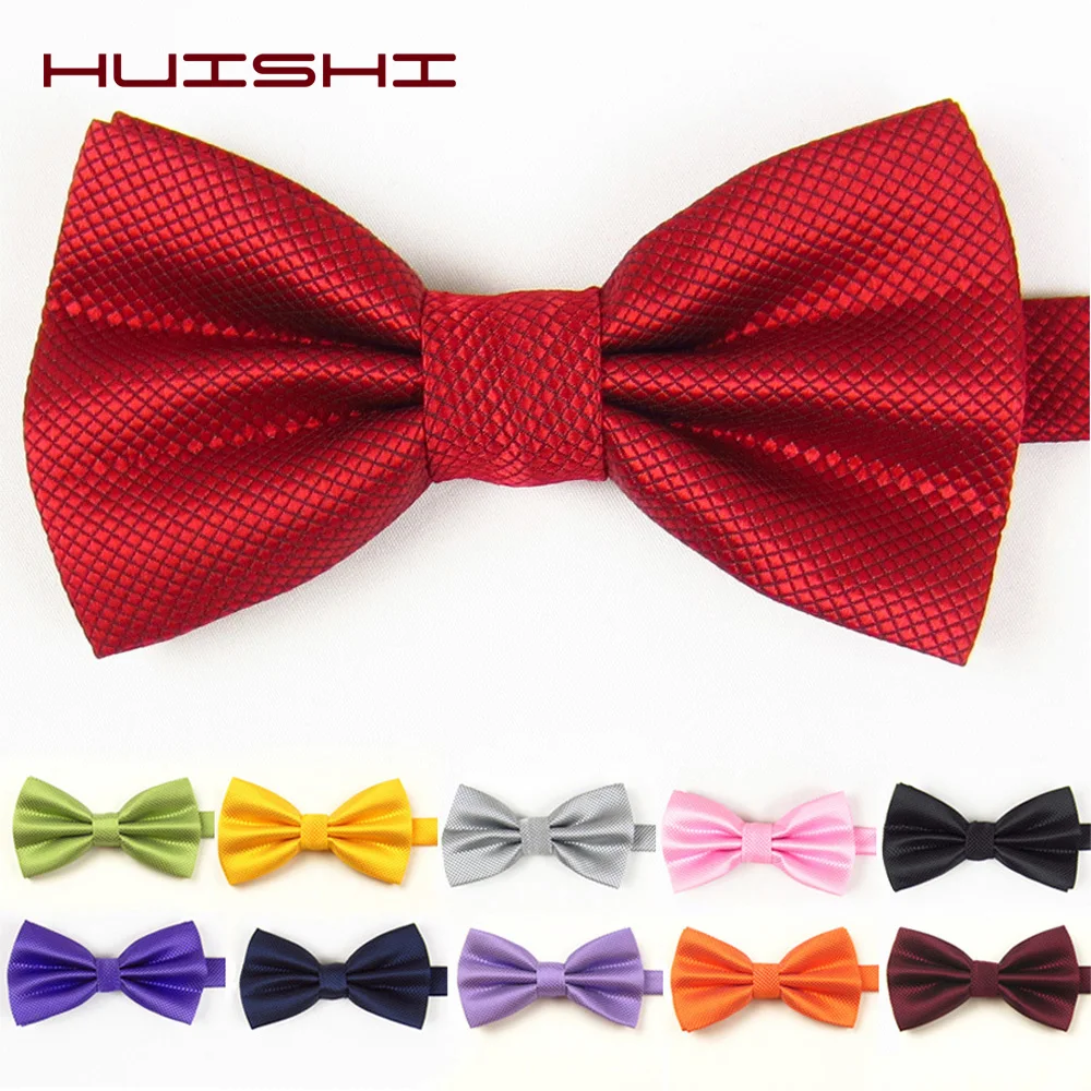 Top Trends: HUISHI New Fashion Butterfly Cravat Banquet Party Bowtie 28 Color Pearl White Mint Green Wedding Accessories Bow Tie Solid Shoppable Styles