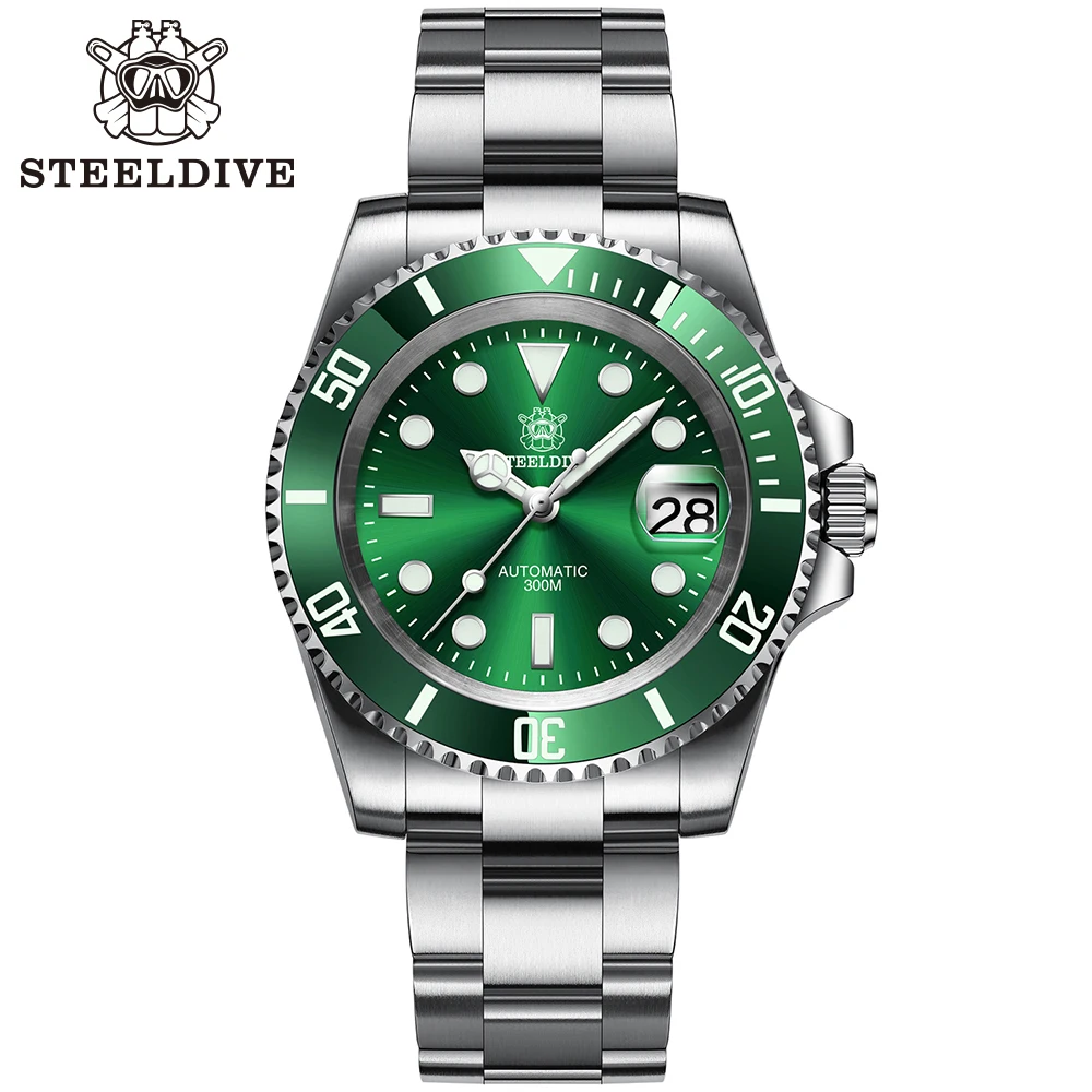 Top Trends: Steeldive SD1953 Ceramic Bezel 30ATM Waterproof Professional Stainless Steel Automatic Men Diver Dive Watch Shoppable Styles