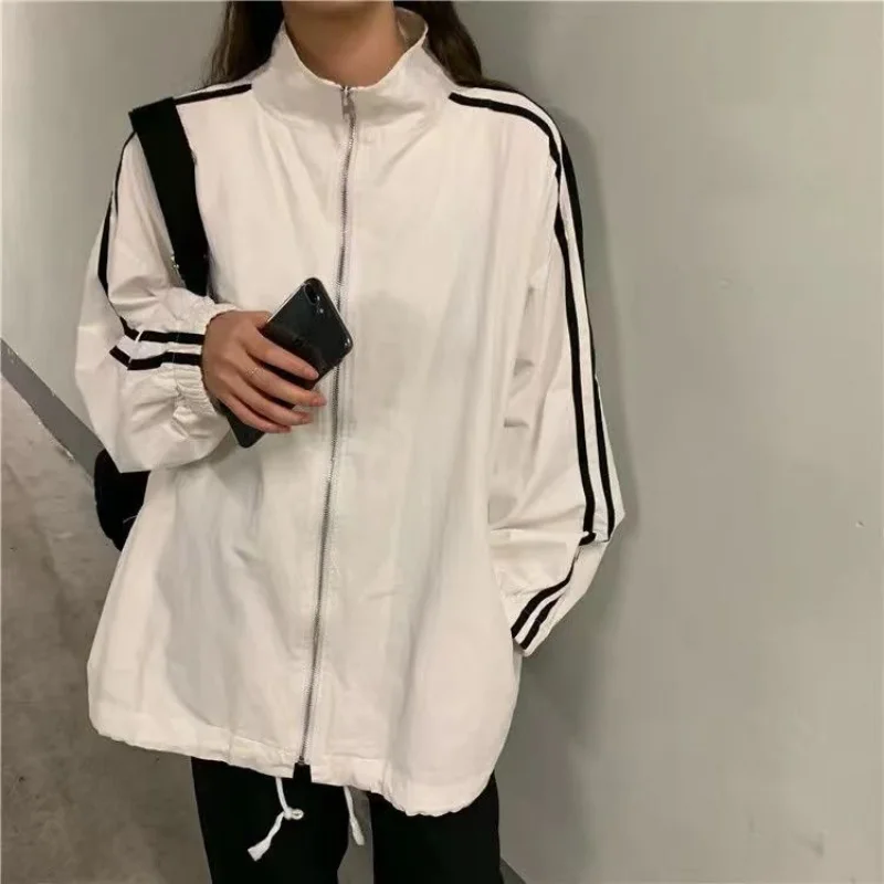 Top Trends: Deeptown Korean Streetwear Jacket Women Oversized Track Thin Summer Jackets Windbreaker Harajuku Fashion College Couple Outdoor Shoppable Styles